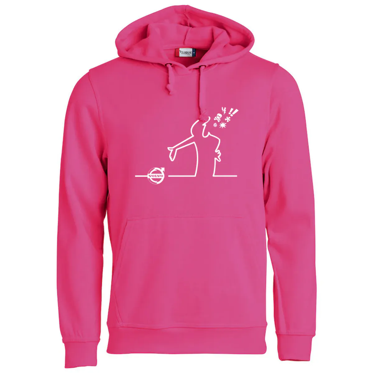 Streken sint på Volvo - hettegenser