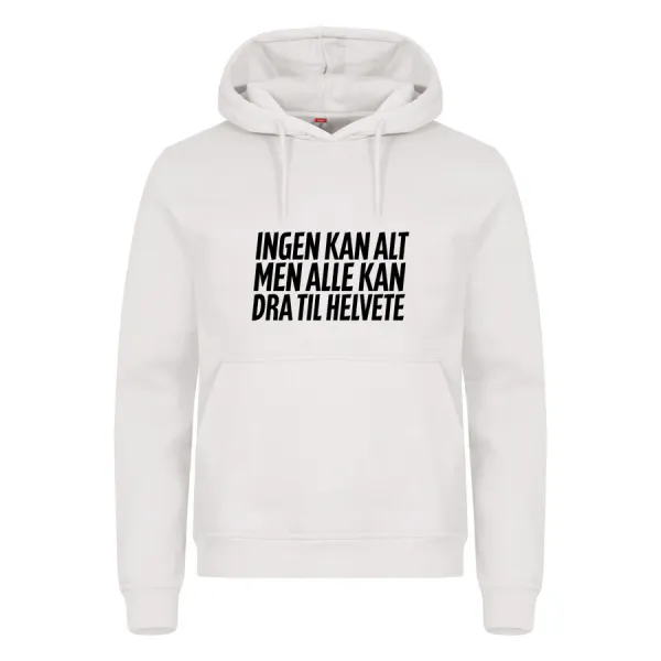 Hovedbilde Ingen kan alt - hettegenser