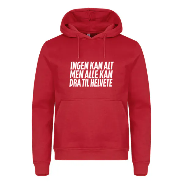 Hovedbilde Ingen kan alt - hettegenser