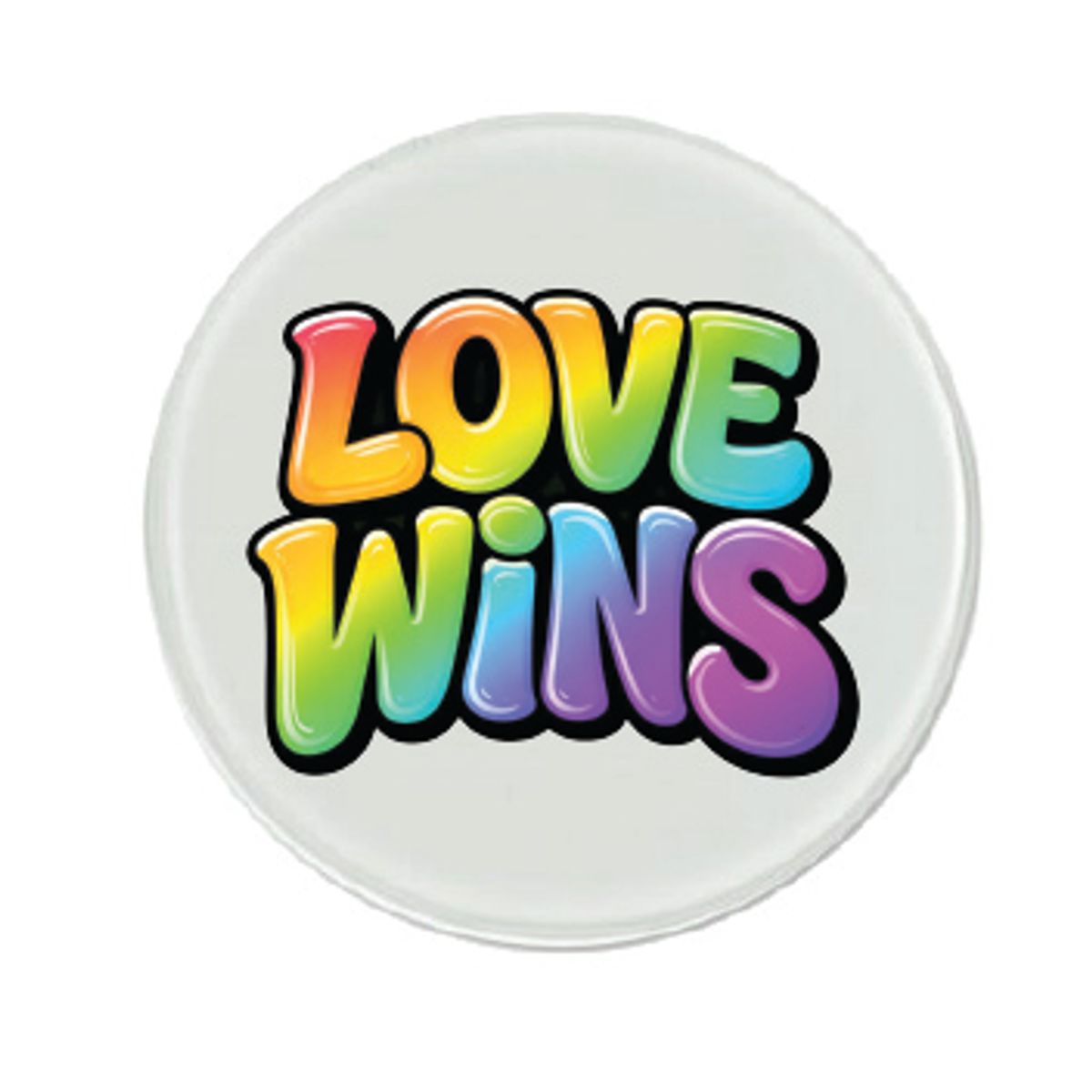 Dekorative ØL/ Glassbrikker Love Wins