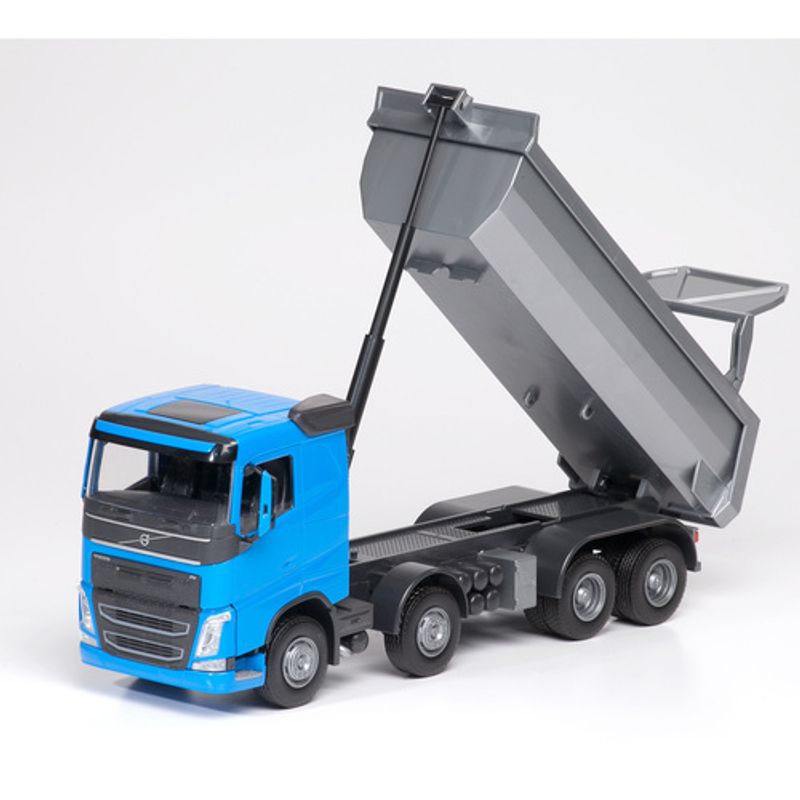 EMEK LASTEBIL VOLVO FH4 LOW CAB TIPPBIL 4 AKSLET, BLÅ 1:25