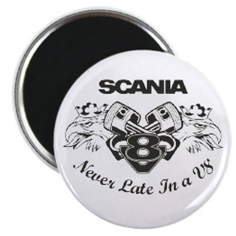 Never Late in a V8 Button 55mm,Velg variant i menyen