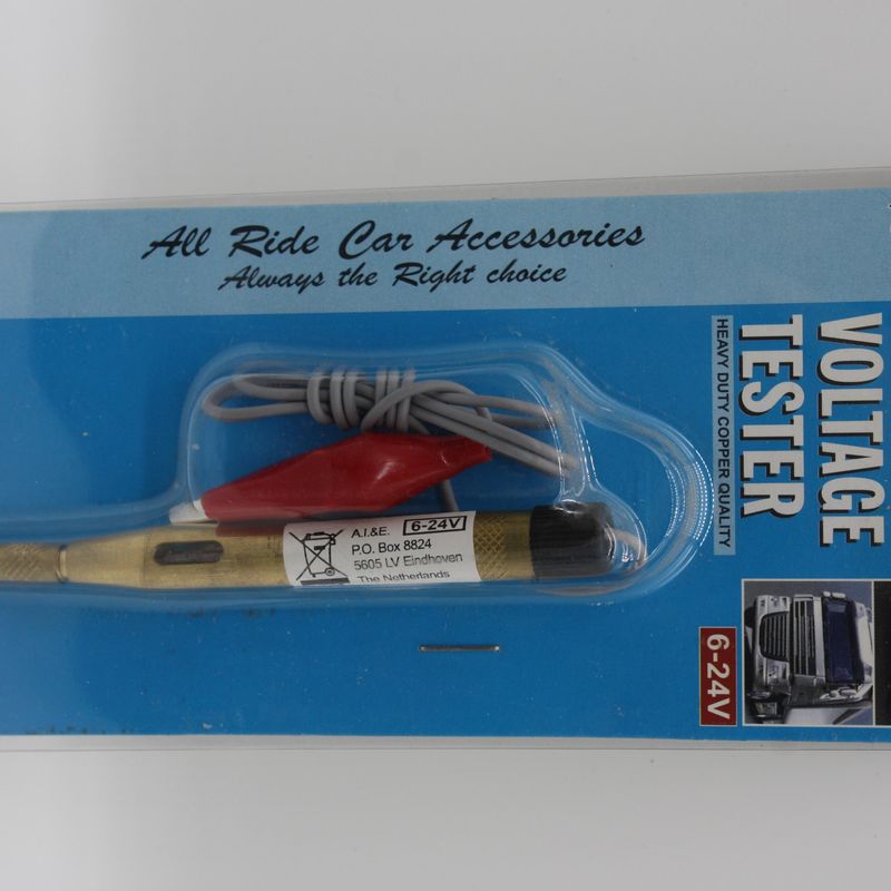 Prøvelampe Voltage tester 6- 24 Volt