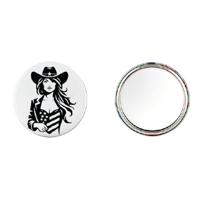 Cowgirl Button 55mm,Velg alternativ i menyen