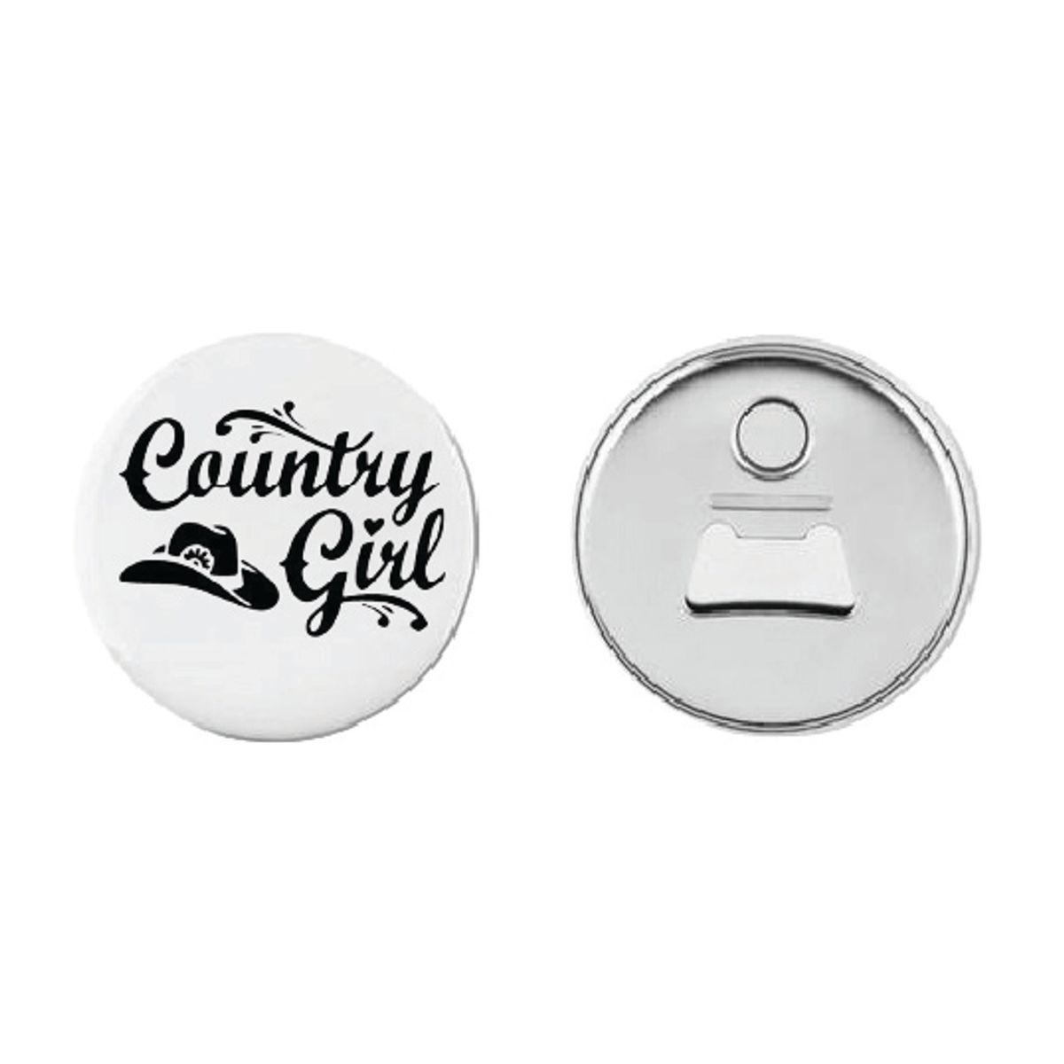 Country Girl Button 55mm, Velg alternativ i menyen