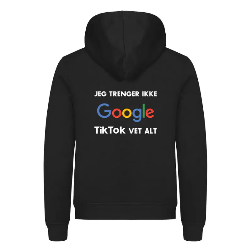 TikTok vet alt - hettegenser